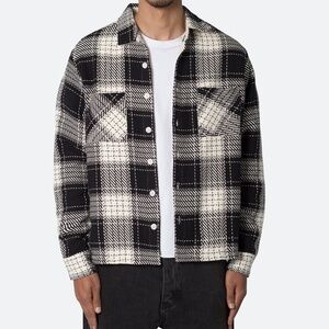 mnml Classic Flannel Shirt - Black Size MBlack / M